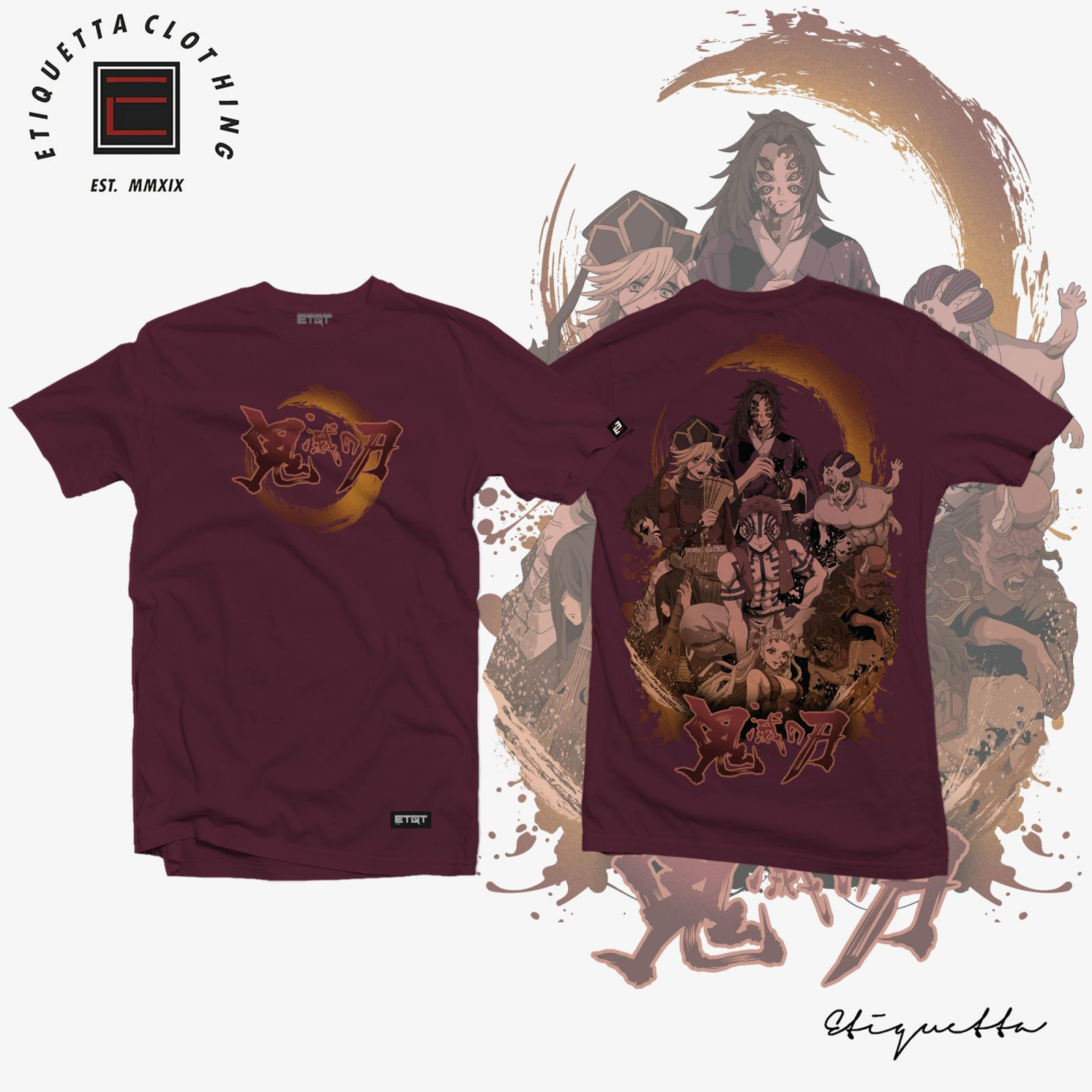 Áo Thun Tay Ngắn In Hình Nhân Vật Ellen Demon Slayer Thời Trang Harajuku Cho Nam Và Nữ