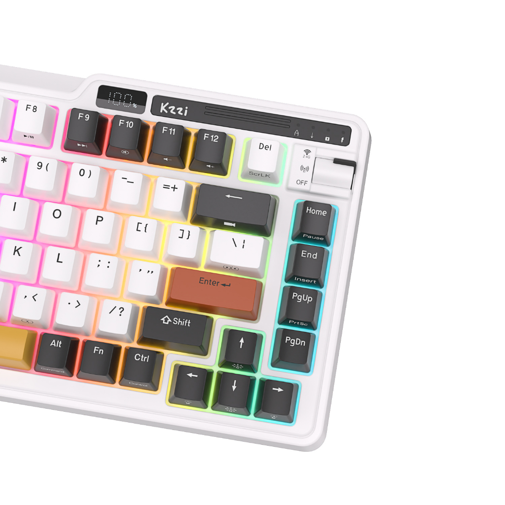 Kzzi Bộ Bàn Phím Cơ Không Dây k75 pro 80% Chuyên Dụng Cho game Thủ
