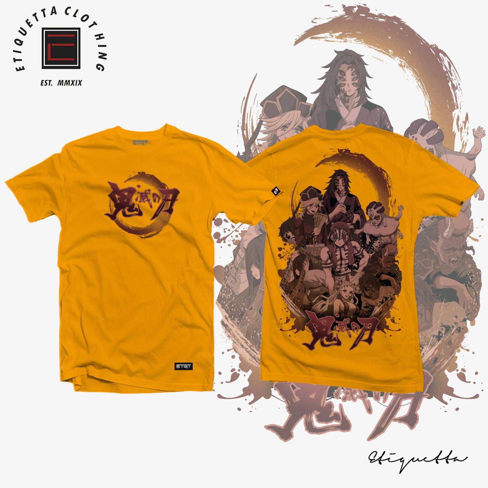 Áo Thun Tay Ngắn In Hình Nhân Vật Ellen Demon Slayer Thời Trang Harajuku Cho Nam Và Nữ