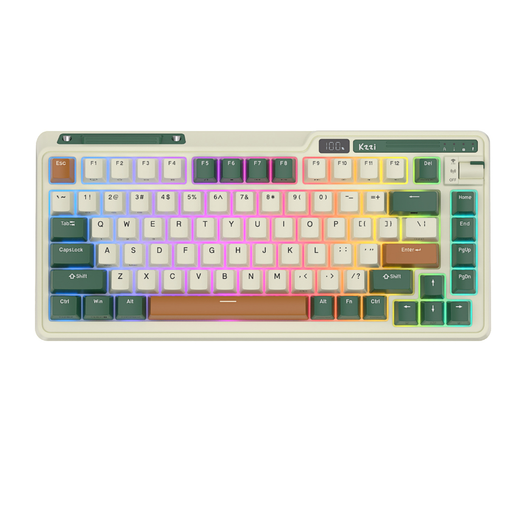 Kzzi Bàn Phím Cơ gaming kezhi k75 pro Không Dây 80%