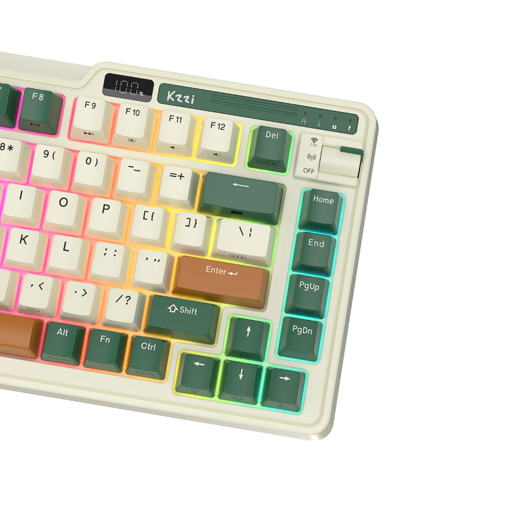 Kzzi Bàn Phím Cơ gaming kezhi k75 pro Không Dây 80%