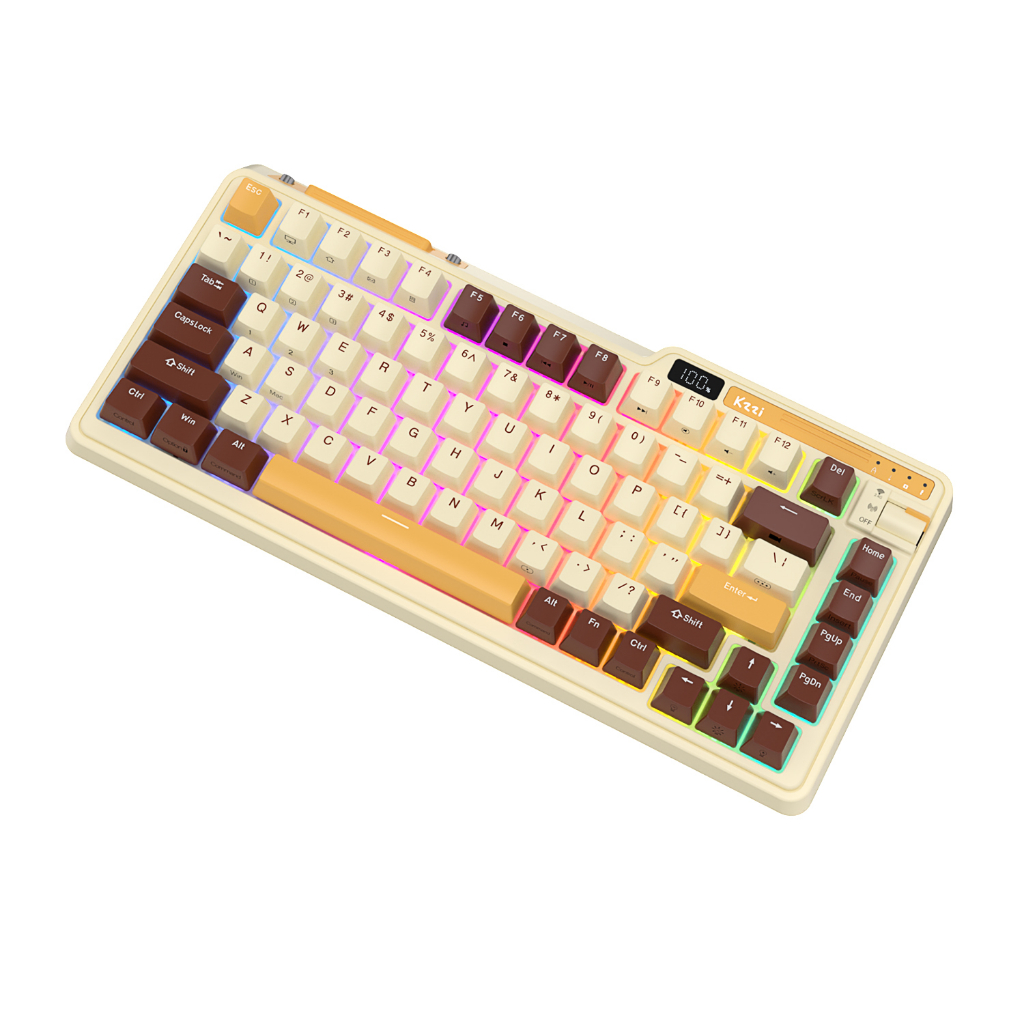 Kzzi Bàn Phím Cơ gaming kezhi k75 pro 80% Không Dây Chất Lượng Cao