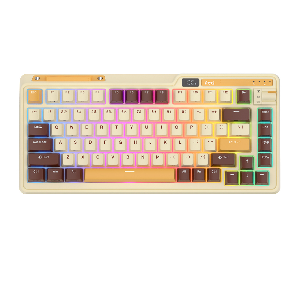 Kzzi Bàn Phím Cơ gaming kezhi k75 pro 80% Không Dây Chất Lượng Cao