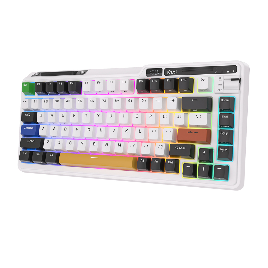 Kzzi Bộ Bàn Phím Cơ Không Dây k75 pro 80% Chuyên Dụng Cho game Thủ