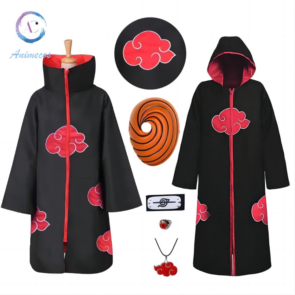 Naruto Trang Phục Akatsuki Áo Hóa Trang Hóa Trang Cosplay Sasuke Sasuke Sasuke Mũi Cosplay Itachi Qu