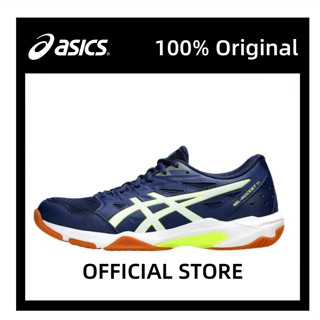 【100% Gốc ASICS Gel Rocket 11 Giày Thể Thao Nam Thấp Màu Xanh 1071a091-403