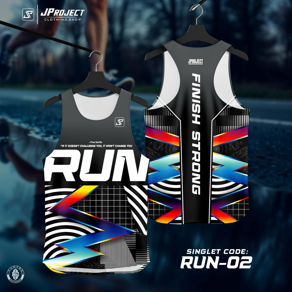 STARPRINT GRAPHICS RUNNING SINGLET DESIGN RUN-02