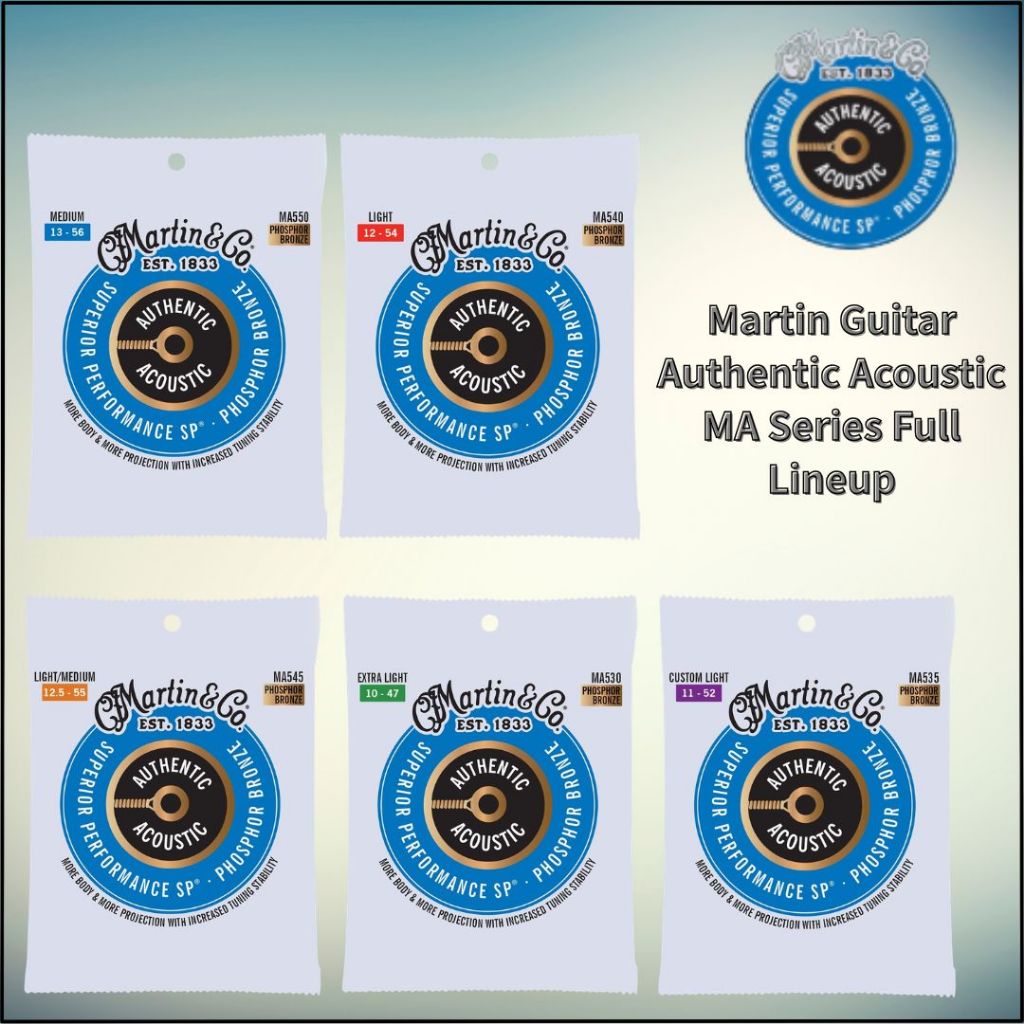 MARTIN AUTHENTIC ACOUSTIC Superior Performance Guitar Strings Series