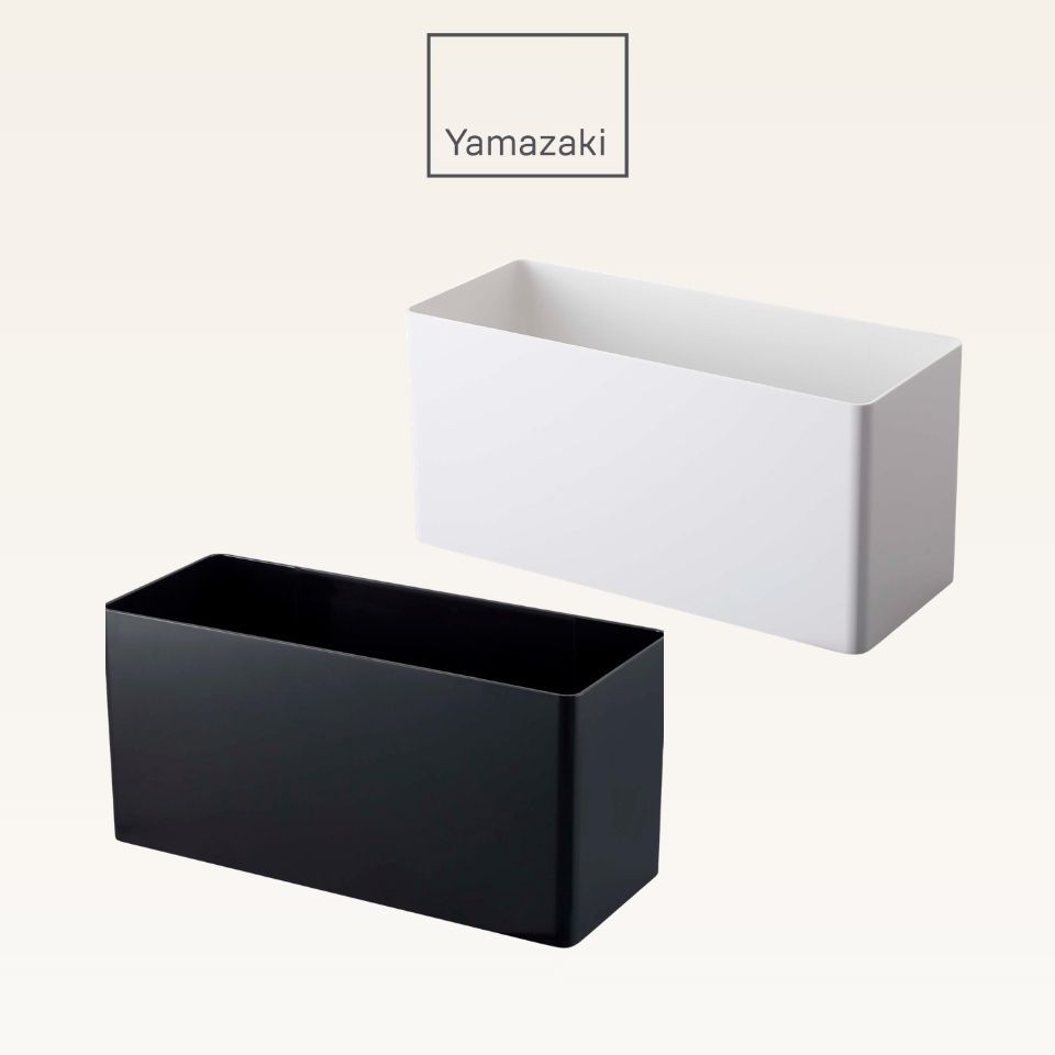 Yamazaki tower Magnetic Storage Basket Organizer with 4 Hooks 4850 4851