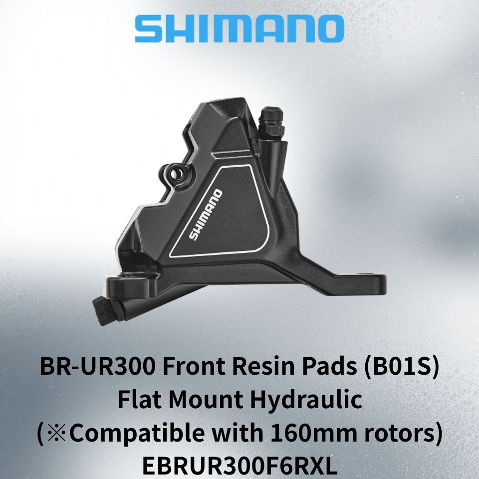 SHIMANO BR UR300 Front Brake Pads B01S Resin Hydraulic Disc Flat Mount 160mm Compatible
