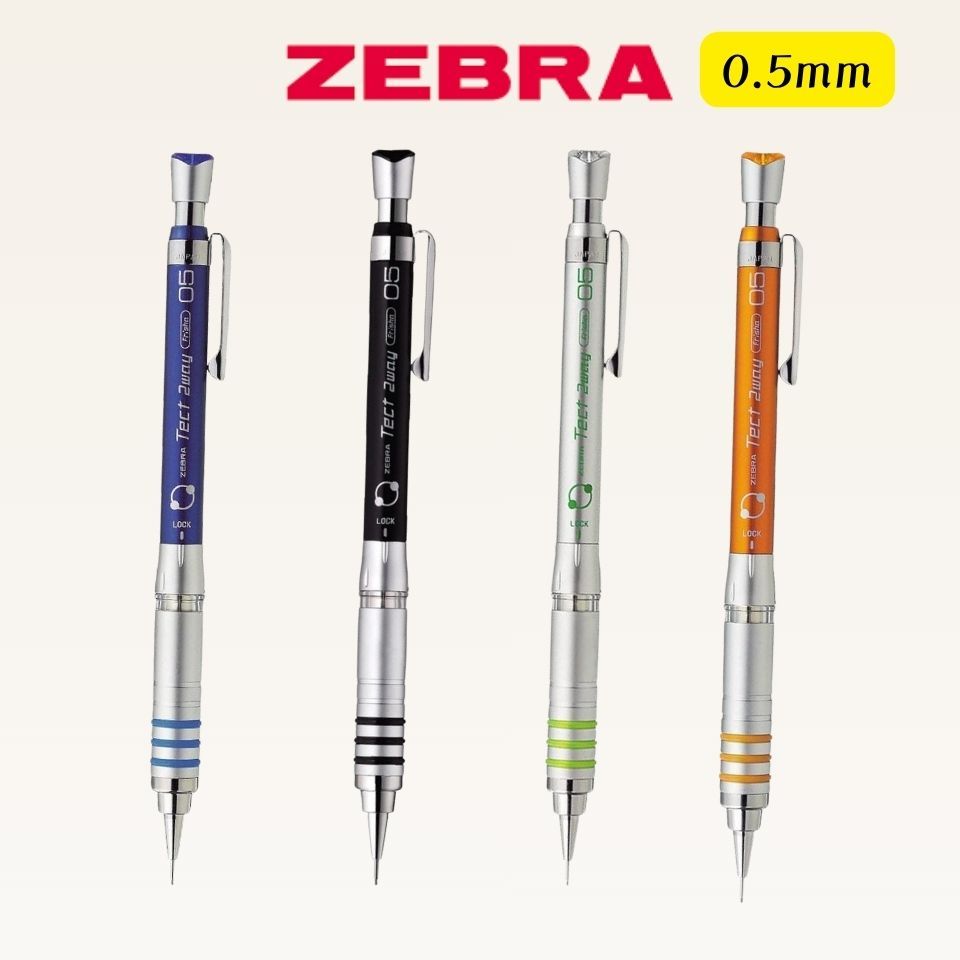 Zebra Tect 2Way 0.5mm Mechanical Pencil Shaker Lock Drafting MA41