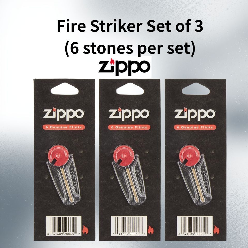 ZIPPO Flint Replacement 6 Pieces x3 Pack Lighter Flint Genuine Replacement Parts