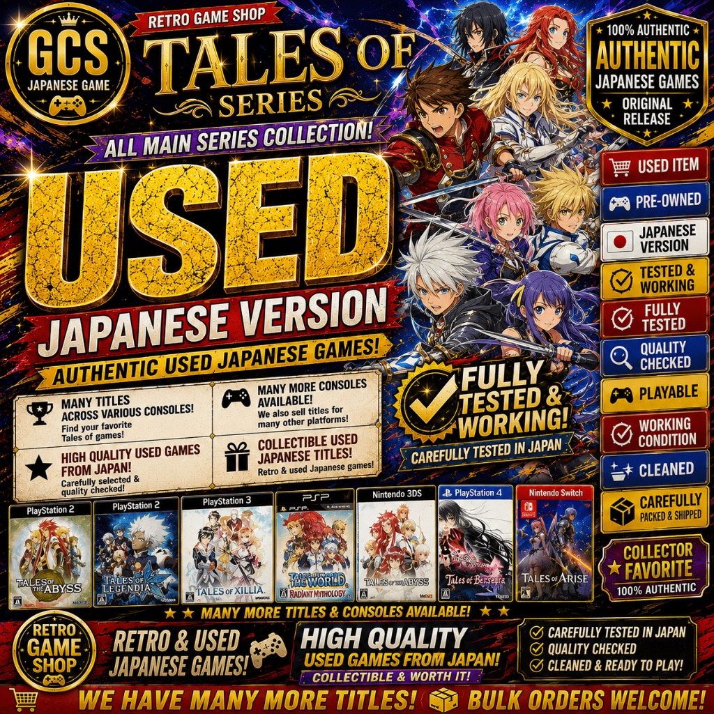 [Used] Variation Tales of Games Series PS1 PS2 PS3 PS4 PSP Wii Japan Ver