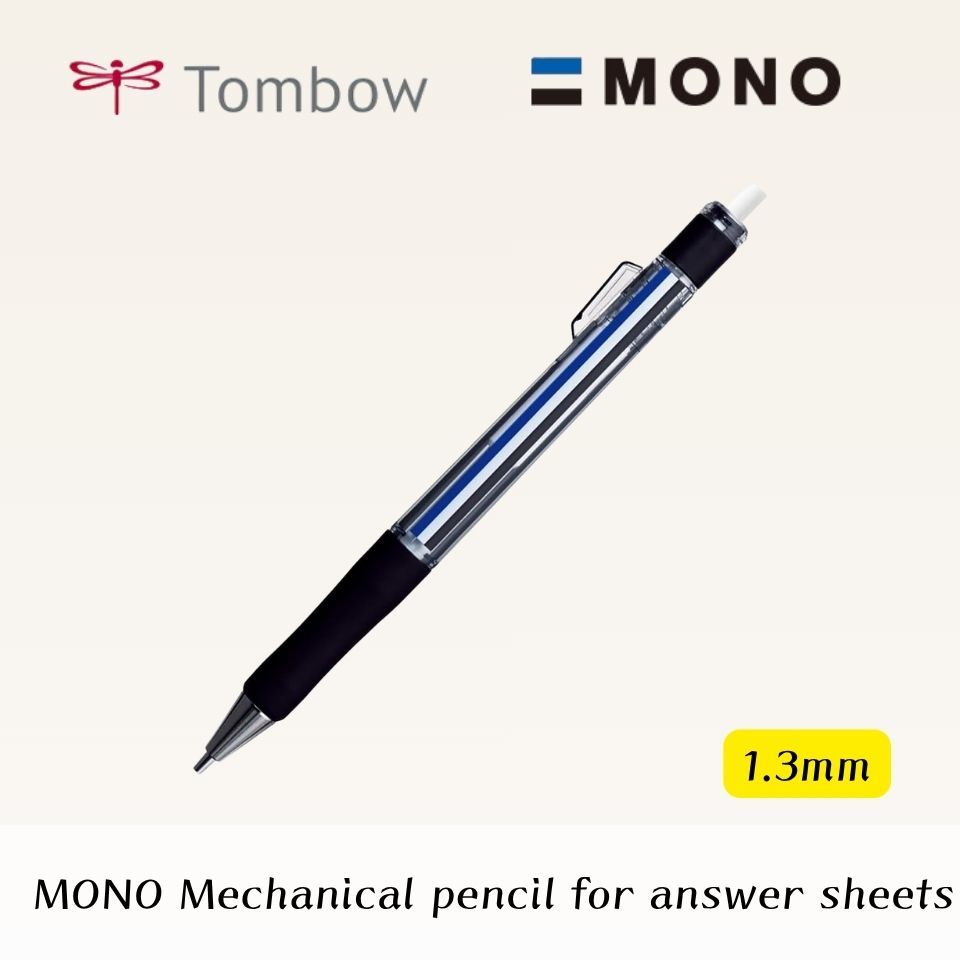 Tombow Pencil MONO Work Mechanical Pencil 1.3mm Thick Lead Mark Sheet Pencil Specialized for Test An