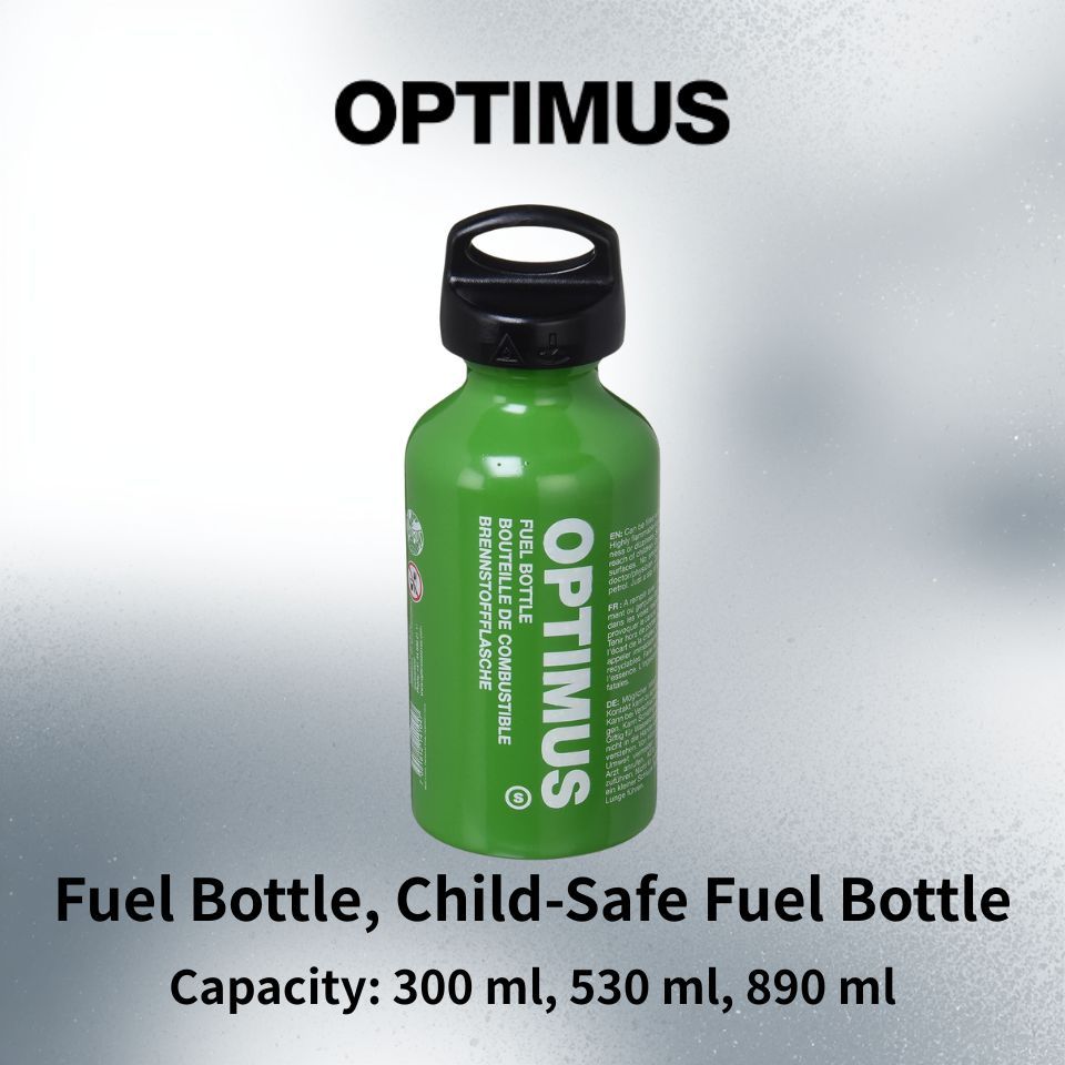 OPTIMUS Fuel Bottle Child Safe Cap Aluminum Fuel Container Camping Stove Fuel Storage