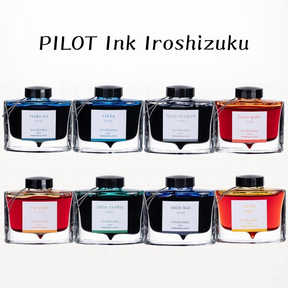 PILOT Iroshizuku Fountain Pen Ink 50ml Bottle Japan Premium Ink Various Colors