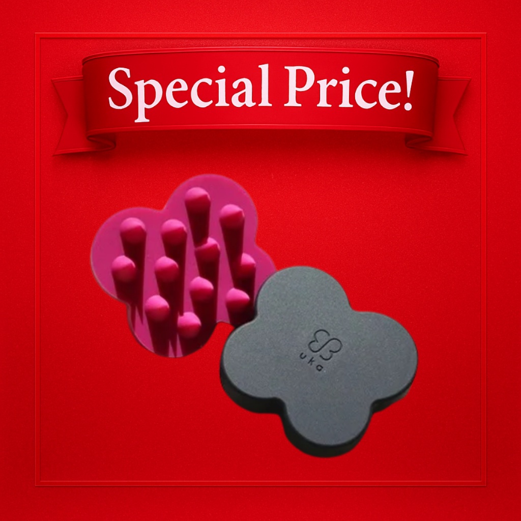 【Japan Exclusive】uka Scalp Brush Soft | Silicone Head Massager for Scalp Care | Choose Firmness