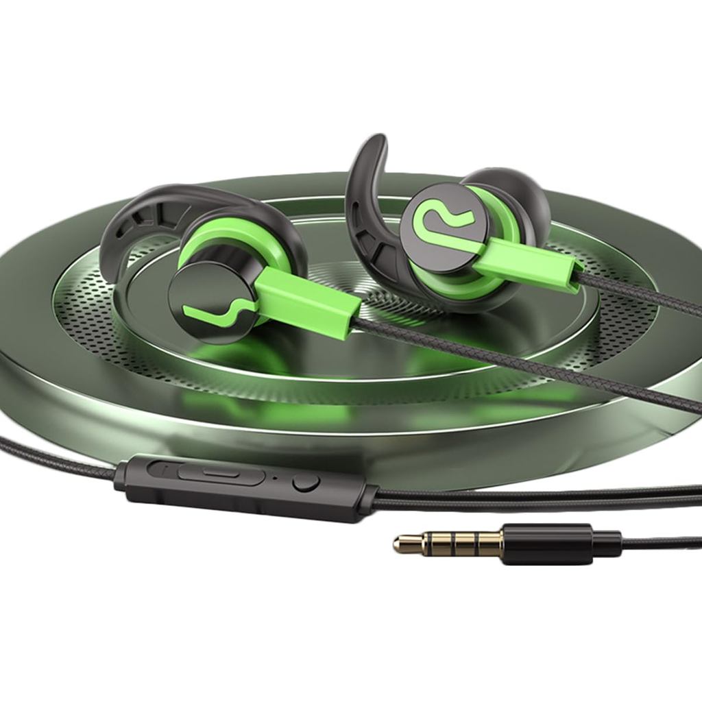 【Direct From Japan】Wired Gaming Earphones with Microphone, Headset for Telework, Kids, Skype, Zoom, 