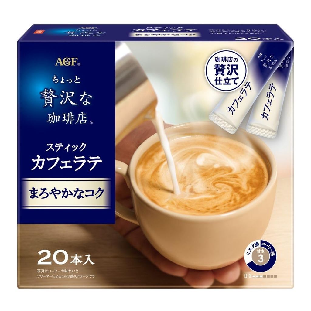 【Direct From Japan】AGF A Little Luxury Coffee Shop Stick Coffee, Mellow and Rich, 20 Sticks [Stick C