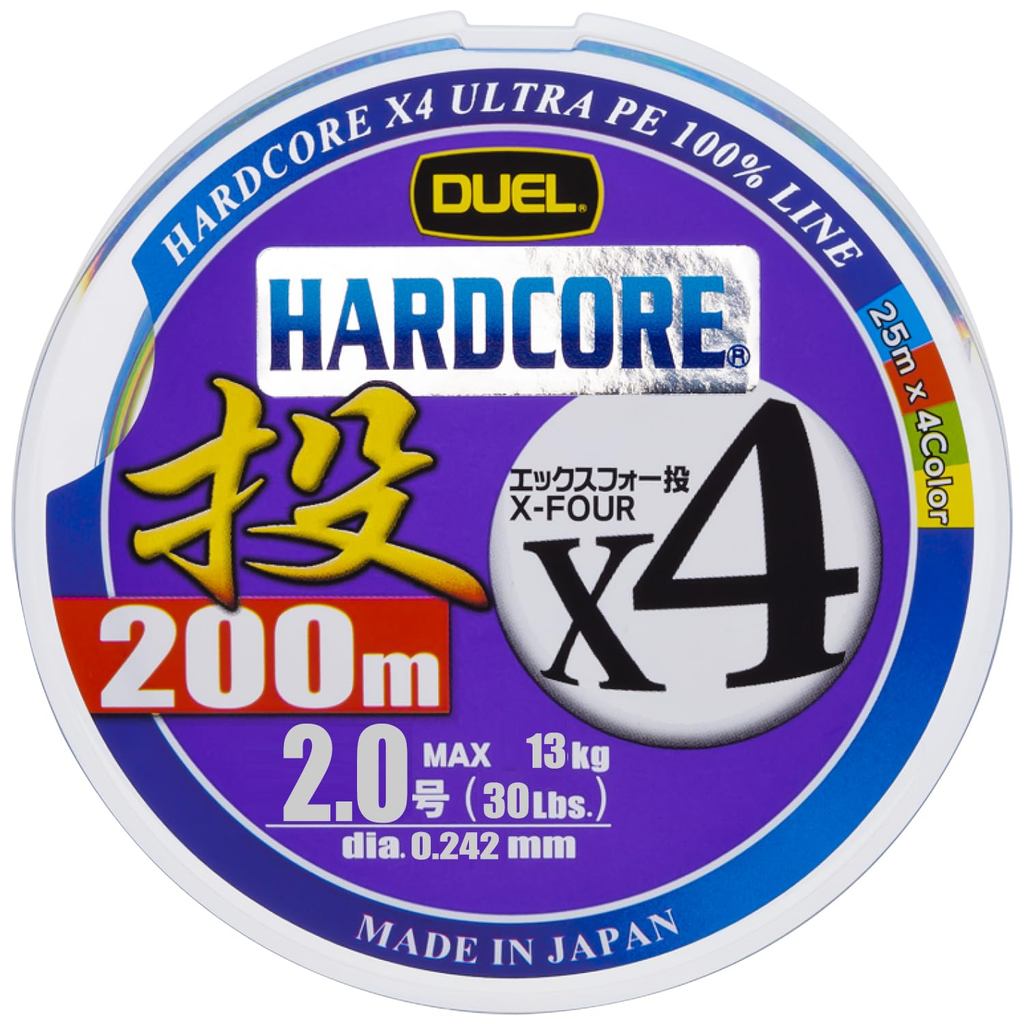 【Direct From Japan】DUEL PE Fishing Line HARDCORE X4 Casting [Line, Fishing Line, Fishing Tackle, Hig