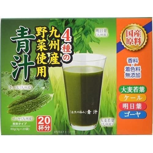 【Direct From Japan】Shin-Nippon Pharmaceutical Nature's Ultimate Green Juice, 3g x 20 bags