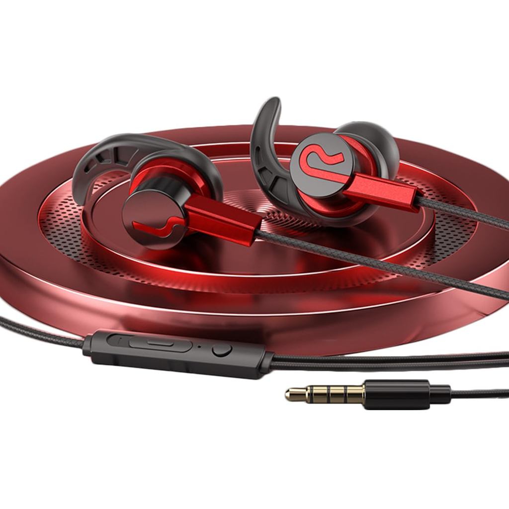 【Direct From Japan】Wired Gaming Earphones with Microphone, Headset for Telework, Kids, Skype, Zoom, 