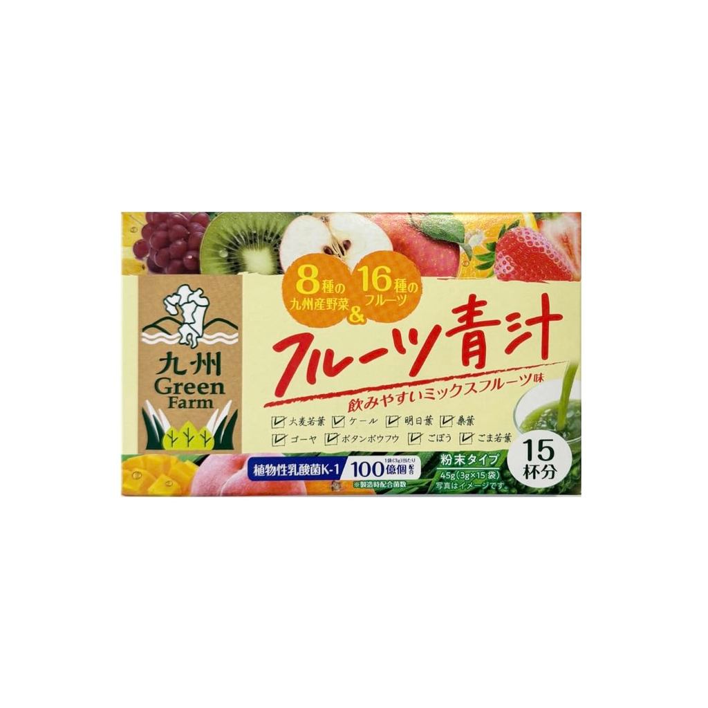 【Direct From Japan】Kyushu Green Farm Fruit Green Juice 3g x 15 bags