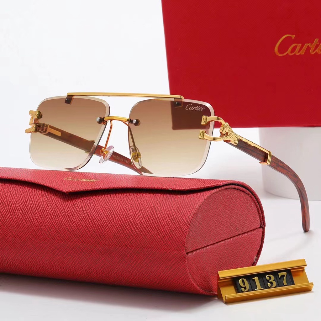 CARTIER Kính Mát Sang Trọng Phong Cách Cổ Điển Hàng Mới 2023 Dành Cho Nam Và Nữ