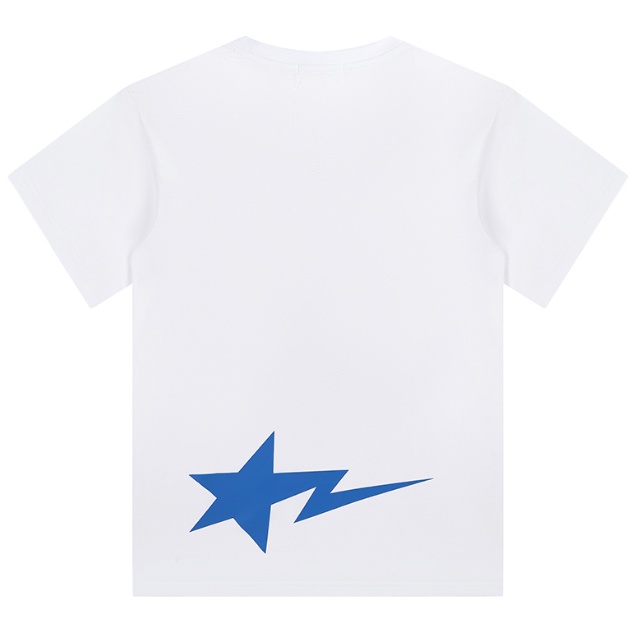 BAPE Mới Áo Thun Ngắn Tay Cổ Tròn Họa Tiết Rằn Ri Cho Nam Và Nữ