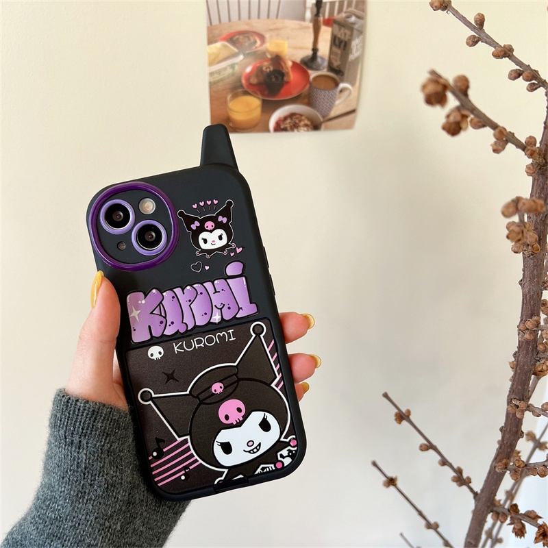 Ốp Điện Thoại TPU Họa Tiết Hoạt Hình Gắn Gương Trang Điểm Cho iPhone 14 13 12 Pro Max 12 Pro 12 11 Pro Max 11