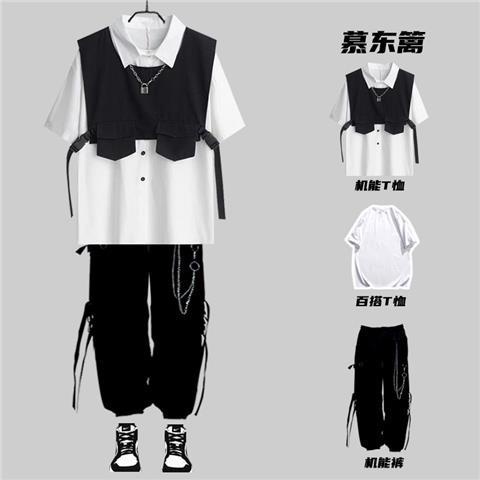 Premium Product STUDIO✨ Bộ Áo Sơ Mi Tay Ngắn Thời Trang Mùa Hè Cho Nam