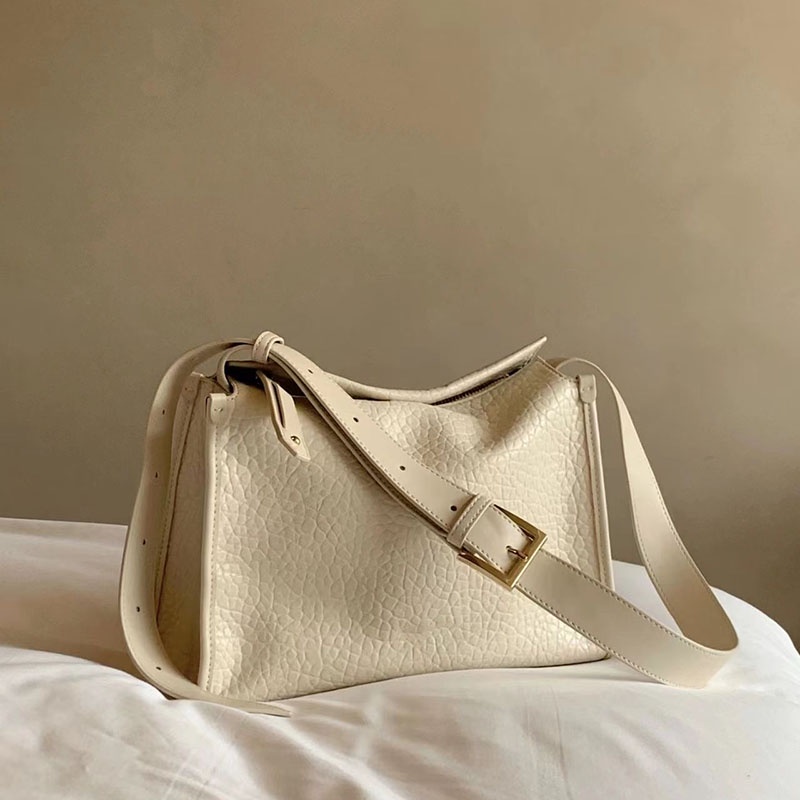 Túi đeo vai / dưới cánh tay IELGY bằng da màu trơn in họa tiết graffiti cổ điển