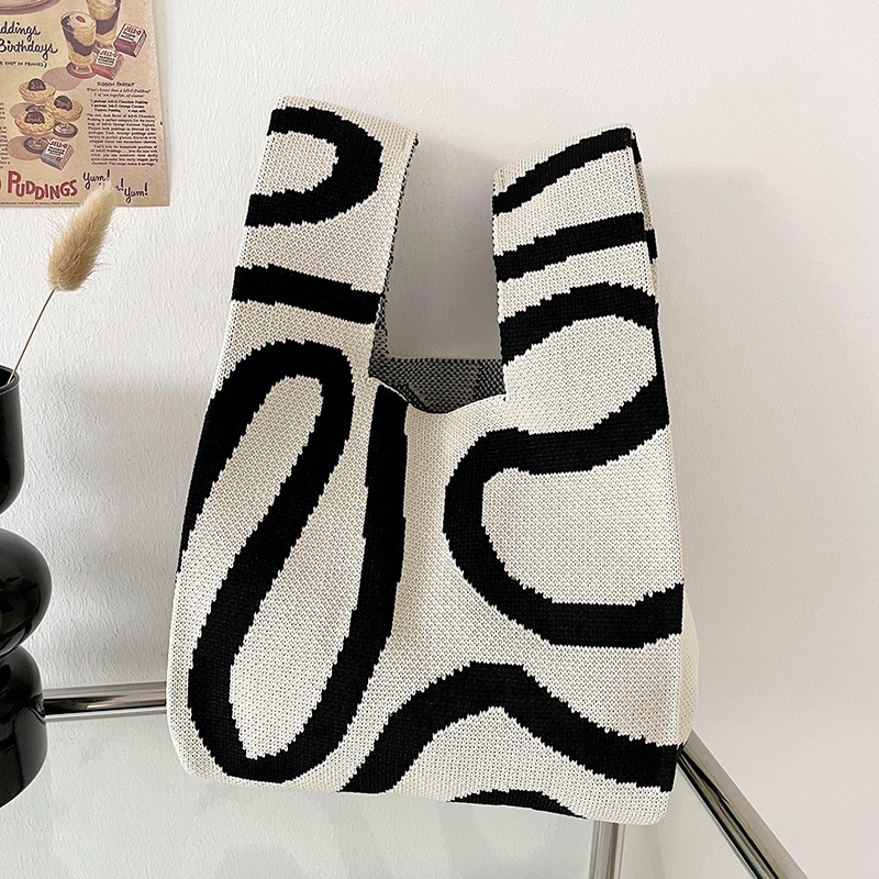 Túi Đeo Vai Đan Len Hình Gấu / Hoa Xinh Xắn Thời Trang Cho Bé Gái