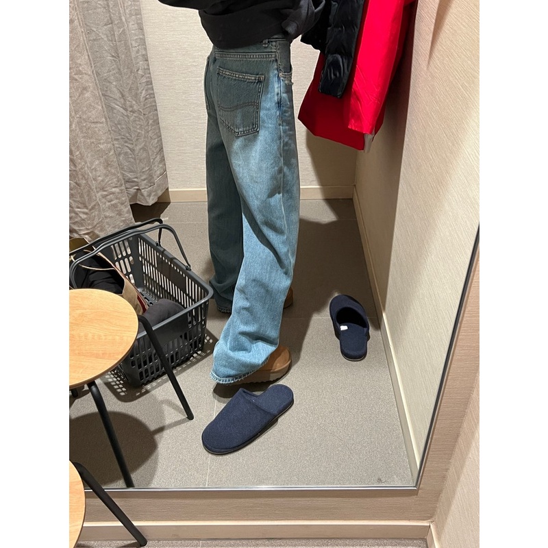 ZHELIHANGFEI Quần Jean Lưng Cao Form Rộng Hợp Thời Trang