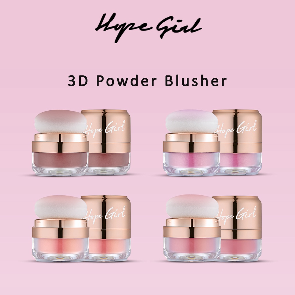 Phấn Má Hồng 3D Hope Girl 5g 4 Loại Tùy Chọn Phong Cách Hàn Quốc