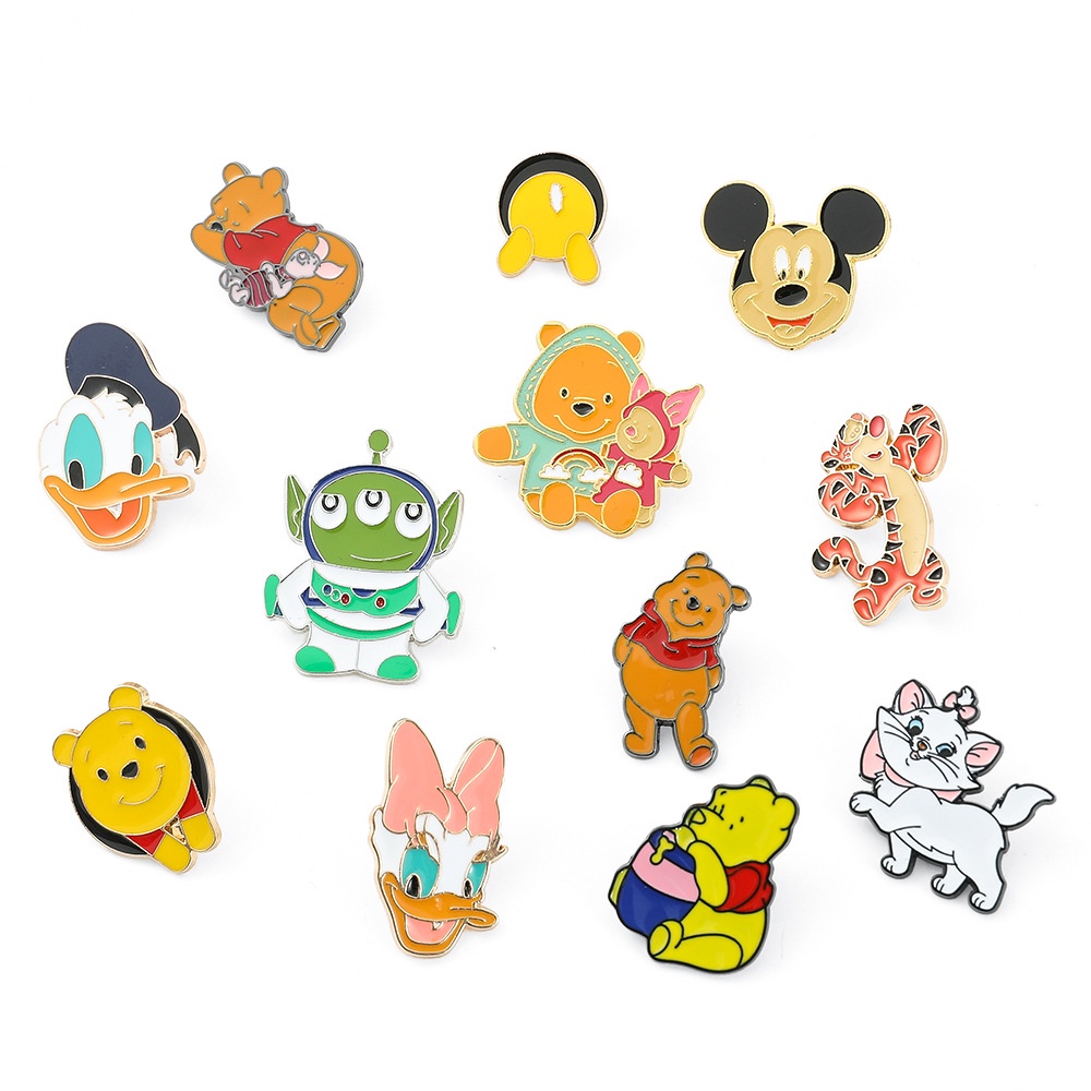 Ghim Cài Áo Kim Loại Hình Nhân Vật Hoạt Hình Disney