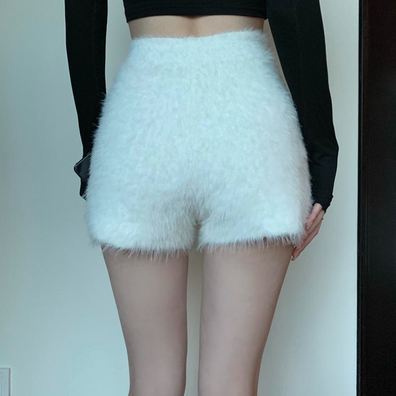 ZHELIHANGFEI Quần Short Nữ Lưng Cao Ôm Dáng Thời Trang