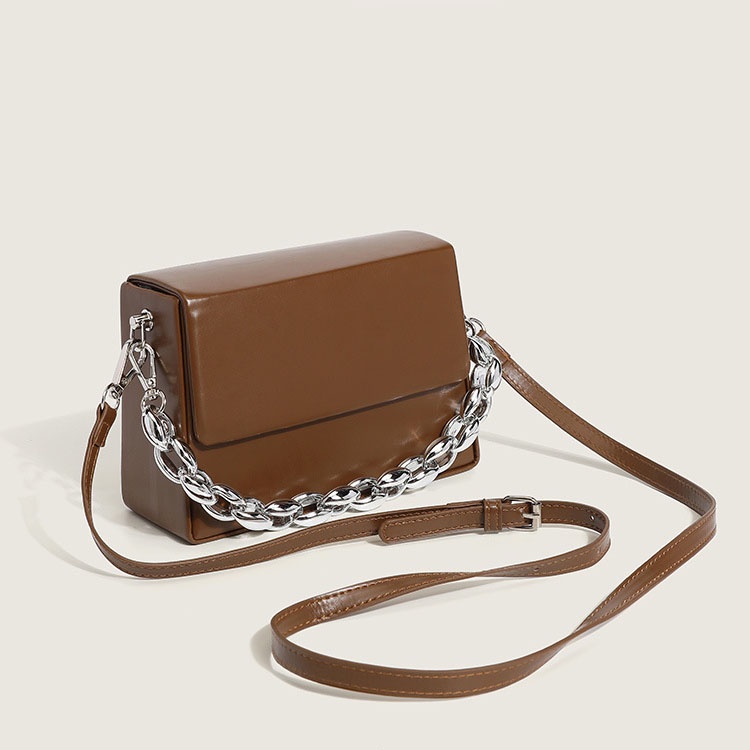 IELGY Túi Đeo Vai Hình Vuông Cỡ Nhỏ Phối Dây Xích Thời Trang Sang Trọng Cho Nữ