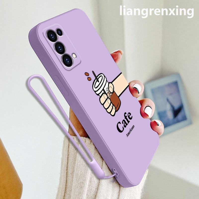 Ốp lưng oppo RENO 5 5g oppo RENO 4 4g reno5 5g lưng Ốp Điện Thoại Silicon Mềm Chống Sốc Cho oppo RENO 5 5g oppo RENO 4 4g reno5 5g YTKF01 viền vuông cute