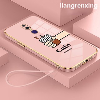 ốp lưng OPPO F11 Pro OPPO F11 Ốp Điện Thoại Silicon Chống Sốc Mạ Điện DDKF01 Cho OPPO F11 Pro OPPO F11 DDKF01 viền vuông cute