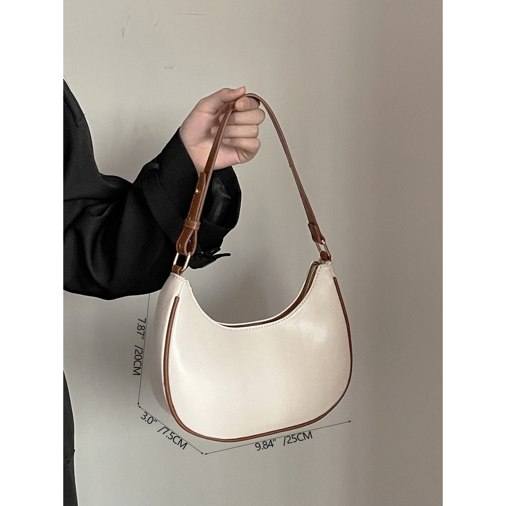 Túi đeo vai IELGY thắt nơ màu sắc tương phản phong cách Hàn Quốc thời trang cho nữ