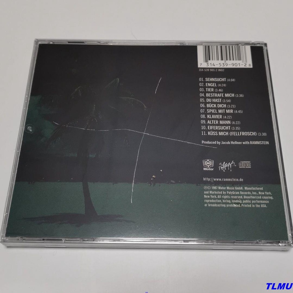 Trạm rammstein Đức Bằng Kim Loại Mới Cho Bộ Sưu Tập Đĩa cd sehnsucht t0426