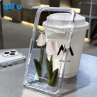 Ốp Điện Thoại Mềm Trong Suốt Hình Hoa Tulip Cho Oppo A98 5g A78 5g Reno8 T 4g 5g A17k A17 A77s A77 5g A57 A55 A16 A15 2022