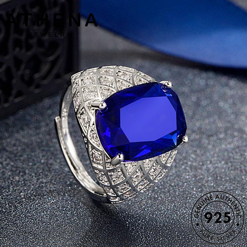 Nhẫn Bạc 925 Đính Đá Sapphire M086 Thời Trang Cho Nam