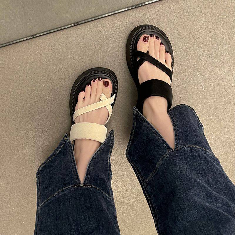 Dép Quai Ngang Đế Dày Thời Trang Xuân Hè Phong Cách Mới Dễ Phối Đồ