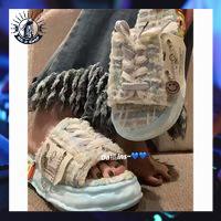 Dép Quai Ngang Họa Tiết Graffiti Thời Trang Mùa Hè Cá Tính