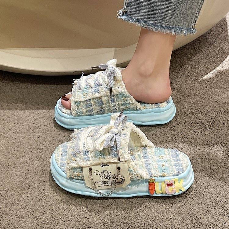 Dép Quai Ngang Họa Tiết Graffiti Thời Trang Mùa Hè Cá Tính