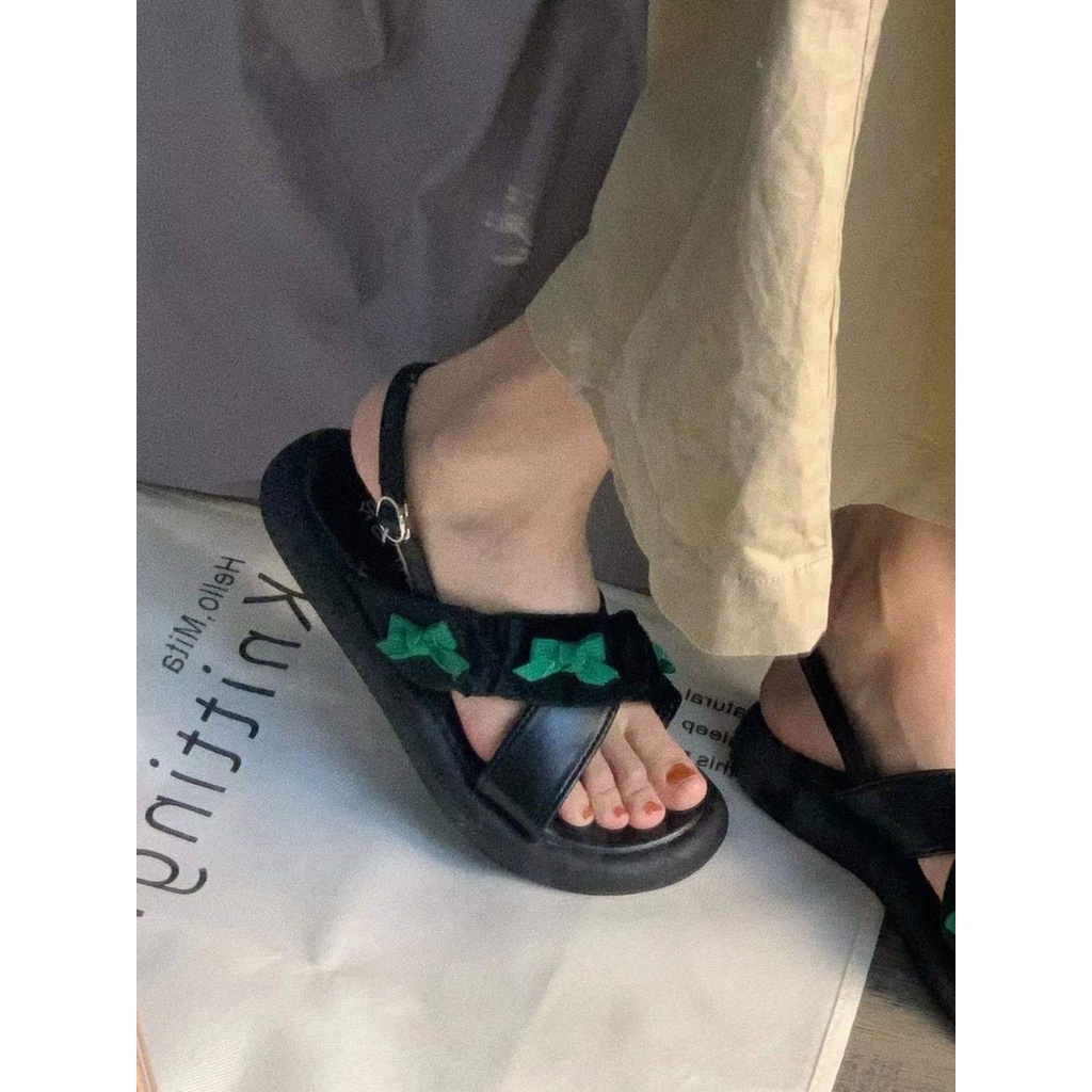 Sandal Đế Bằng Thiết Kế Mới Thời Trang Mùa Hè Theo Phong Cách Pháp