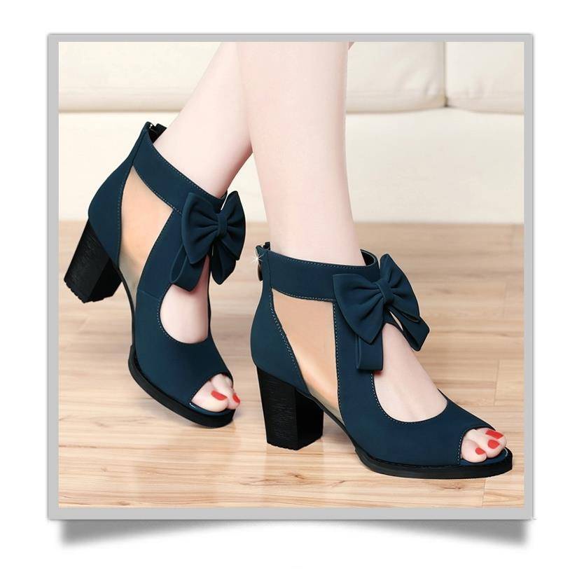 Giày Sandal Cao Gót Thiết Kế Mới Thoáng Khí Thời Trang Mùa Xuân Hè Theo Phong Cách Hàn Quốc