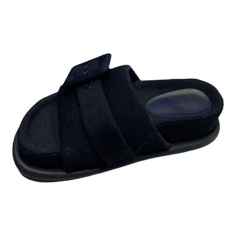 Dép Đế Dày Phối Khóa Vuông Thiết Kế Mới Thời Trang Mùa Xuân Dành Cho Nữ